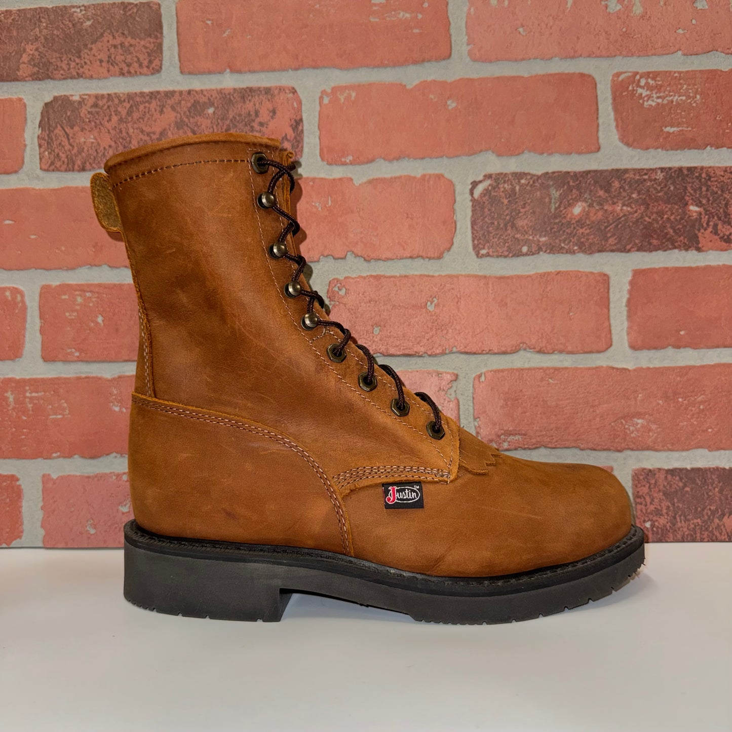 Justin 795 CARGO STEEL TOE 8" DOUBLE COMFORT® SYSTEM BARK