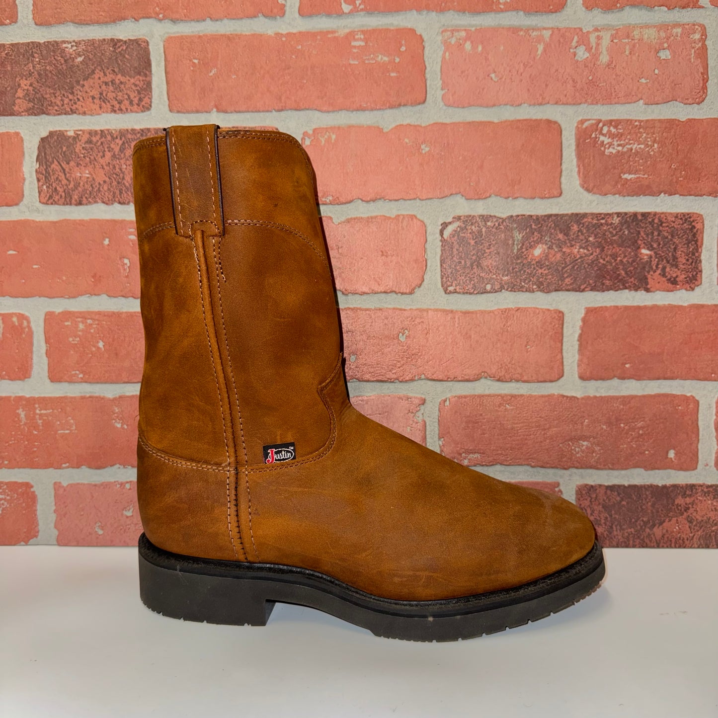 Justin 4764 CONDUCTOR STEEL TOE 10" DOUBLE COMFORT® SYSTEM BARK