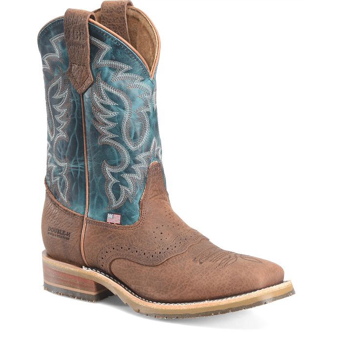 DNR Double H DH4672 Hudson Blue Top 11'' I.C.E Saddle Vamp – Jones