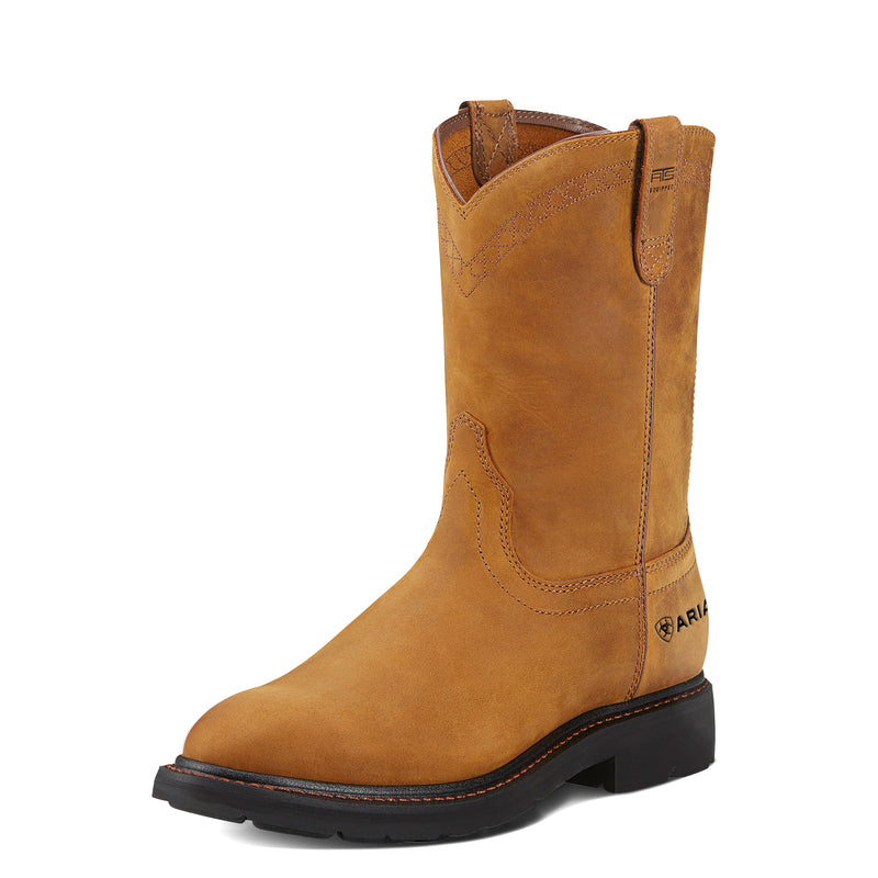 Ariat 10004986 Men's Sierra Round Toe Work Boot, Aged Bark
