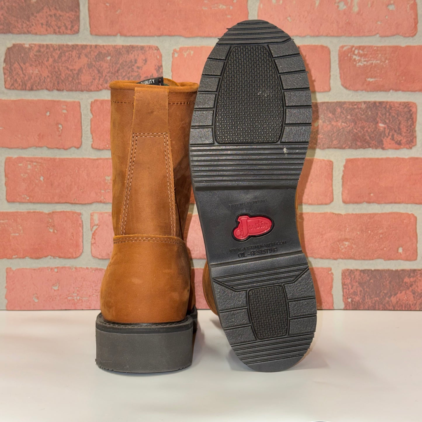 Justin 795 CARGO STEEL TOE 8" DOUBLE COMFORT® SYSTEM BARK