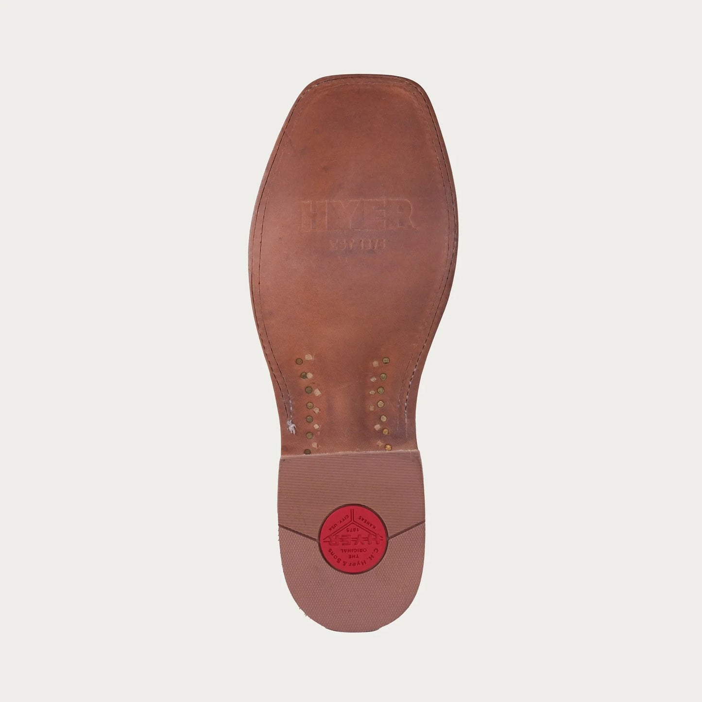 Hyer HM11020 Orange Vintage Cowhide Square Toe