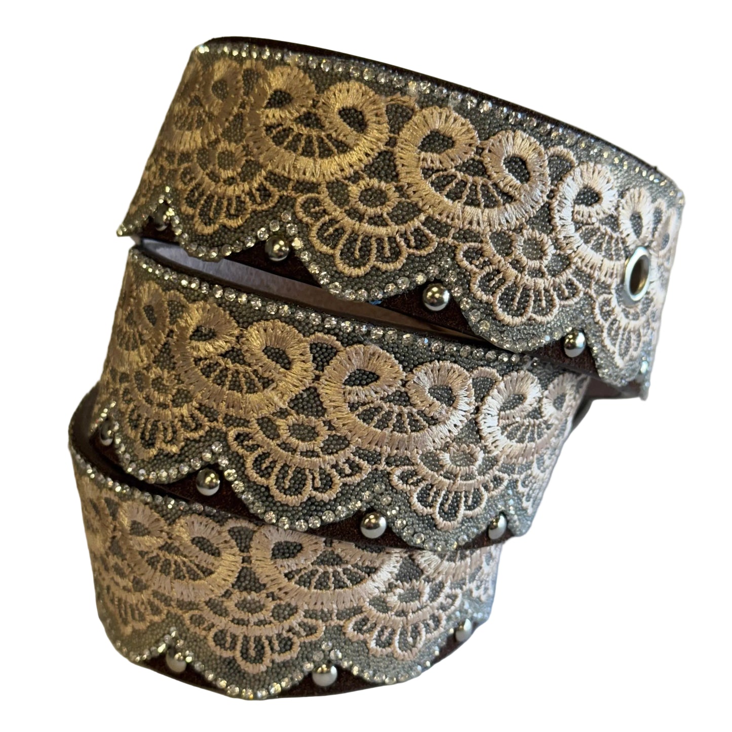 Angel Ranch 1 1/2" Brown Ladies' Fashion Belt