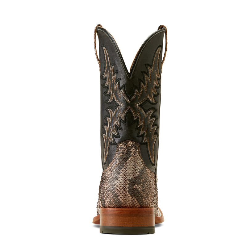 Ariat 10047081 Dry Gulch Tan Python Ancient Black