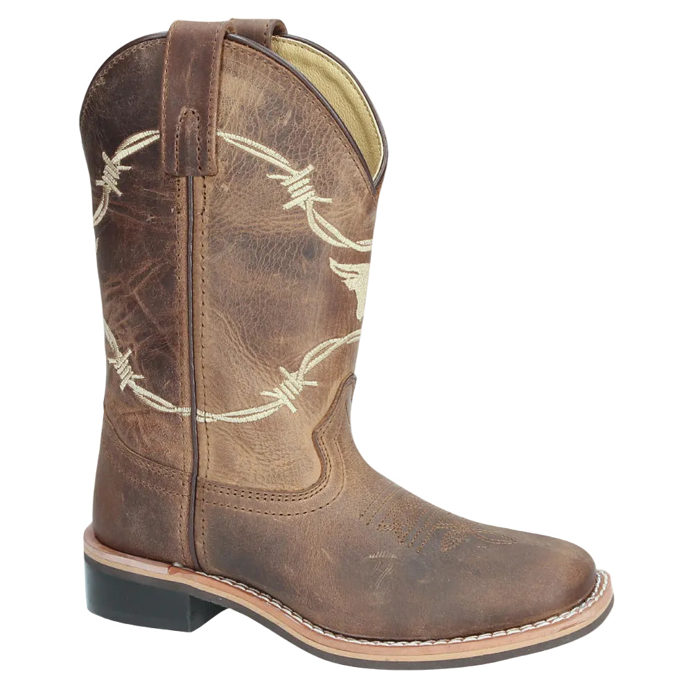 Smoky 3923 Logan Barb Wire Waxed Distressed Brown