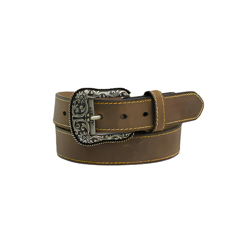 Ariat A1523402 1.50 in. Heavy Stitched Classic Leather Belt