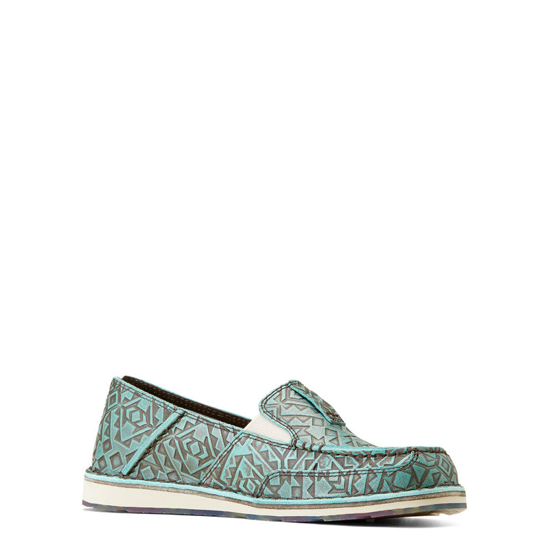 ARIAT 10046921 Cruiser Sneaker Turquoise Blanket Emboss