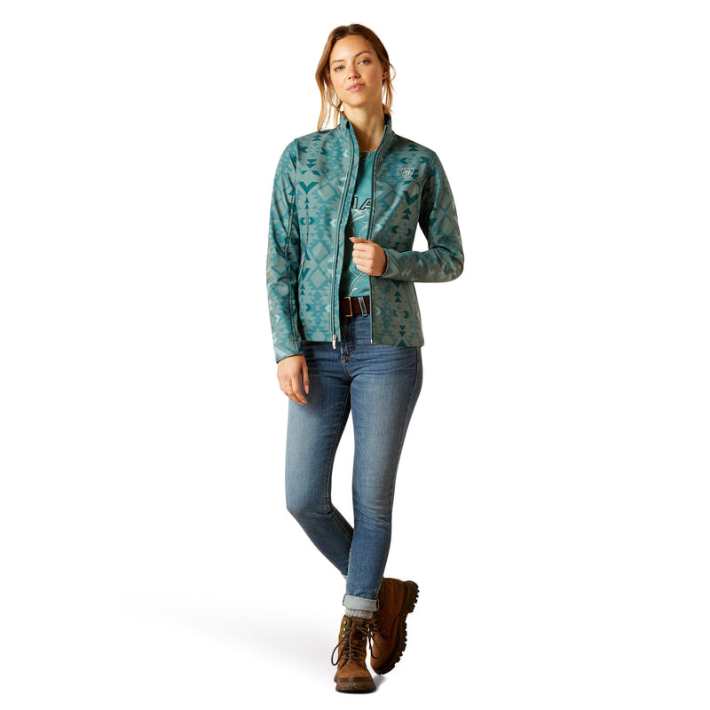 Ariat 10046488 New Team Softshell Print Jacket Pinewood