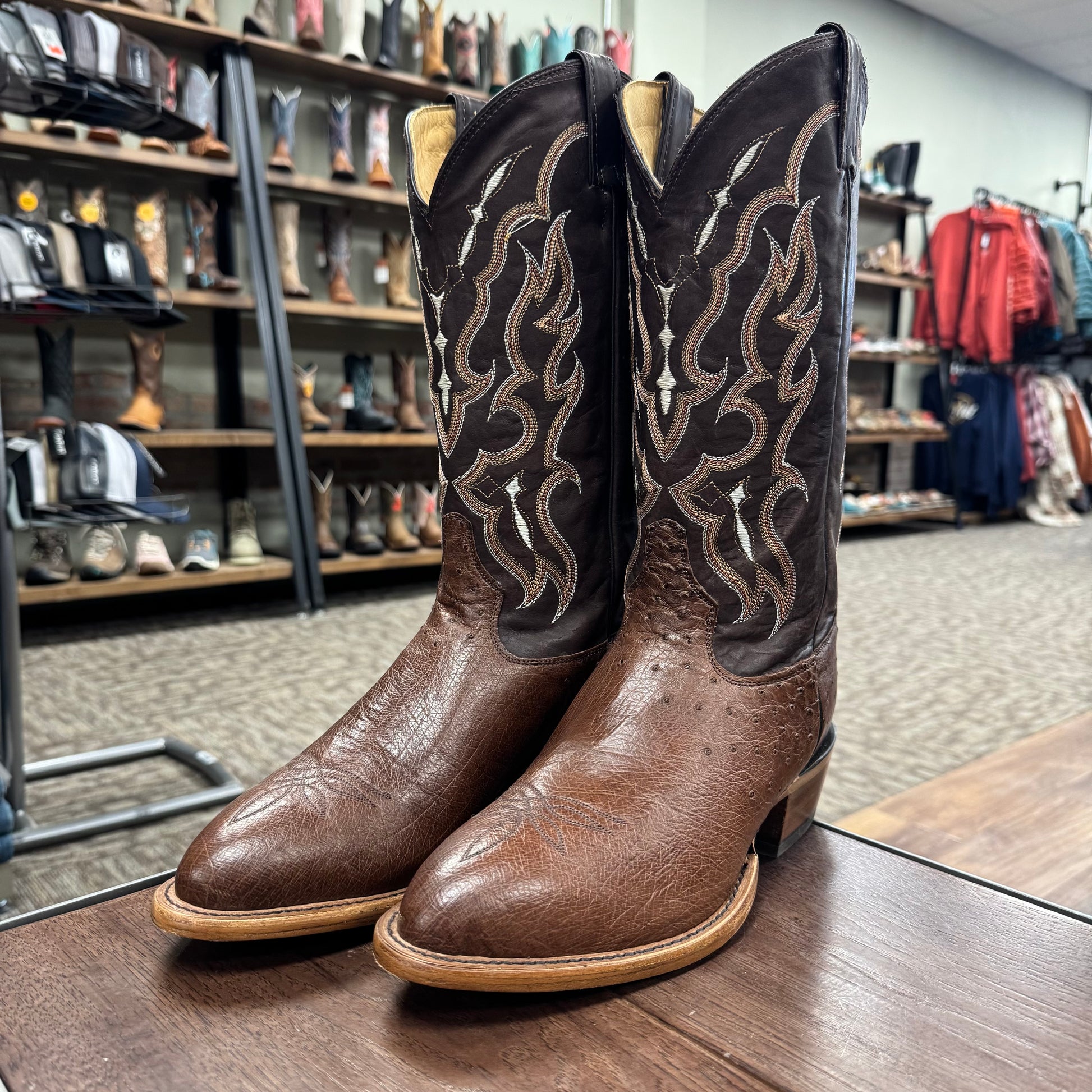 Tony Lama CB4584 Tobacco Smooth Quill Ostrich – Jones Boots