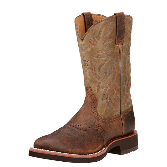 Ariat 10002559 MNS HERITAGE CREPE EARTH/BRNBOMBER