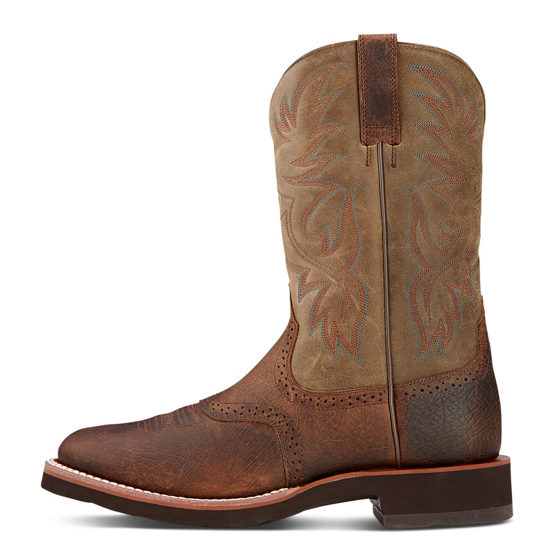 Ariat 10002559 MNS HERITAGE CREPE EARTH/BRNBOMBER