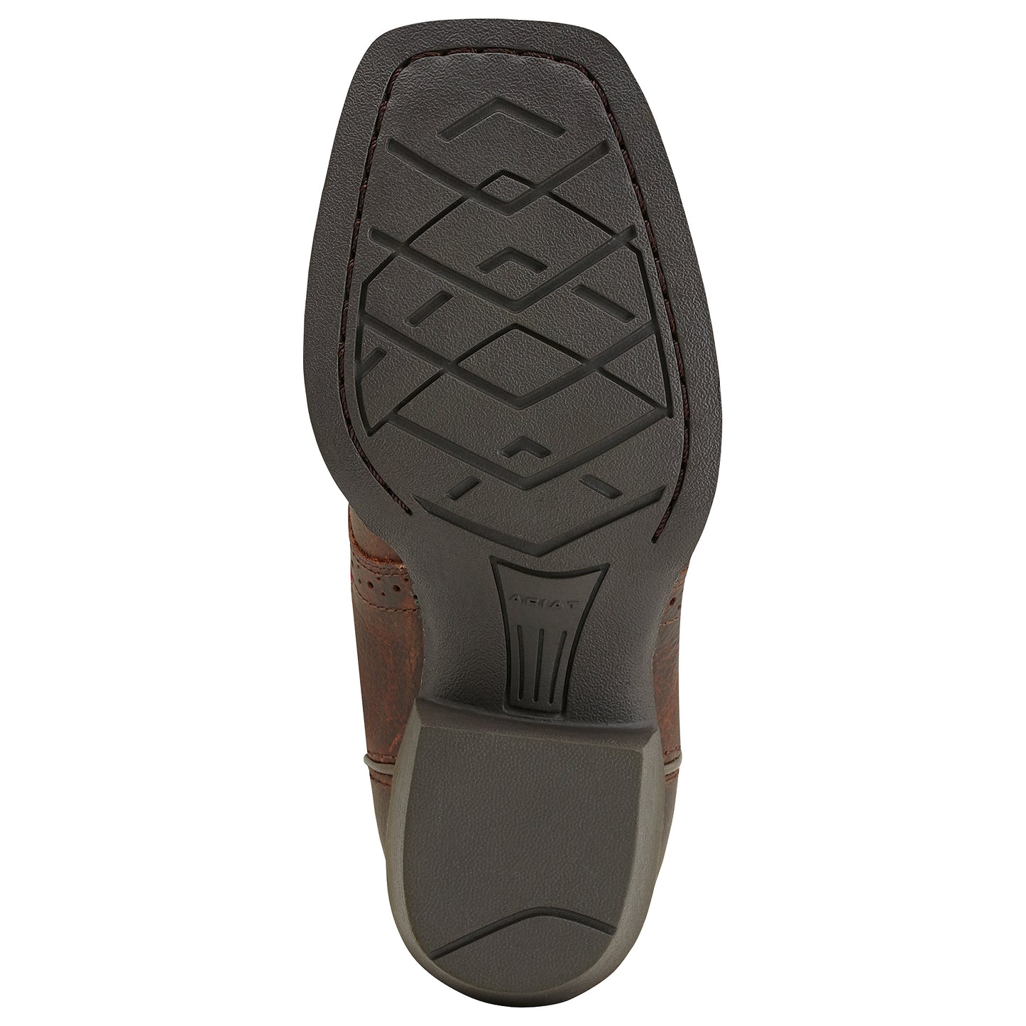 Ariat 10014101 Roughstock Wide Square Toe Brown Oiled Children's