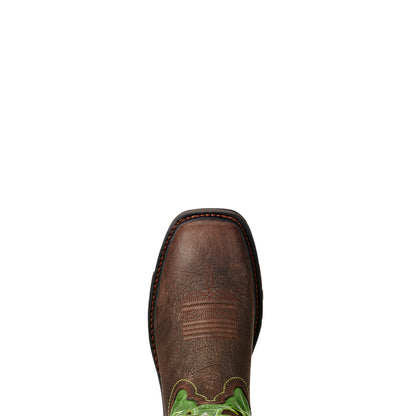 Ariat 10020083 WORKHOG WSQ VENTTEK BRUIN BRN/GRN