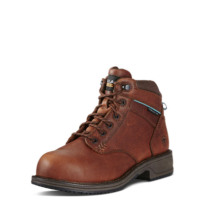 Ariat 10020097 Casual Work Mid Lace Static Dissipative Composite Toe Work Boot Nutty Brown