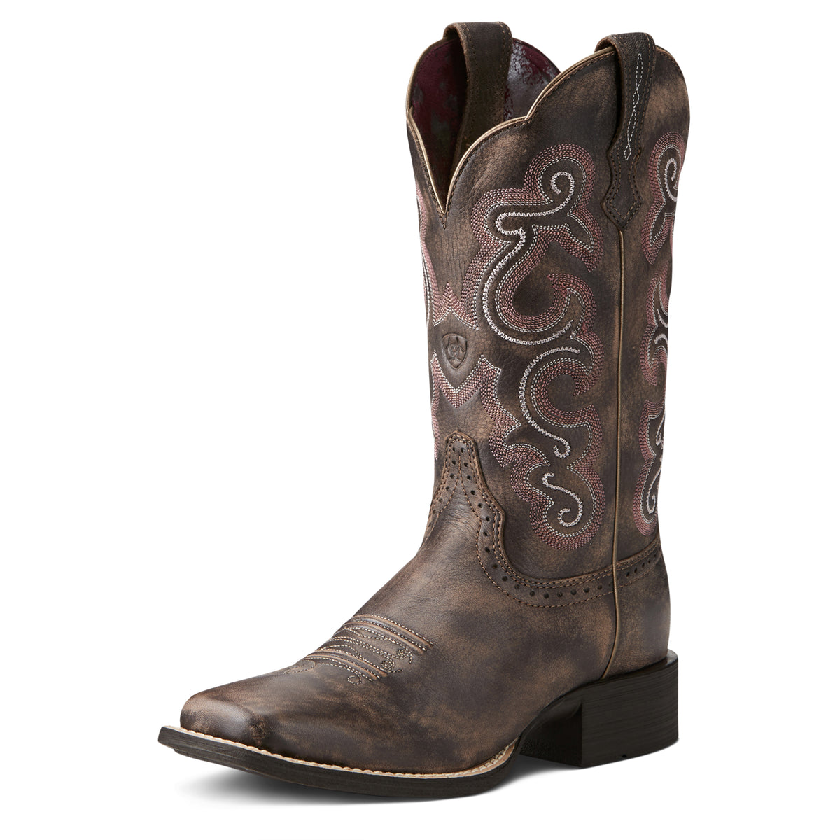 Ariat 10021616 Quickdraw Western Boot Tack Room Chocolate