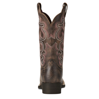 Ariat 10021616 Quickdraw Western Boot Tack Room Chocolate