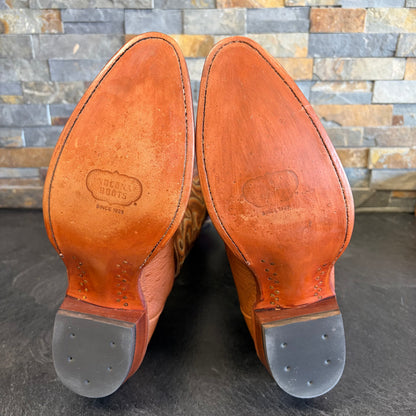 Nocona 32403-10A Cognac Smooth Ostrich