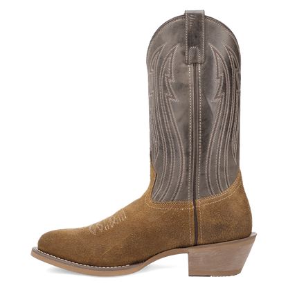 Laredo 70037 Men 12'' Tan Taupe Maverick R Toe Boot