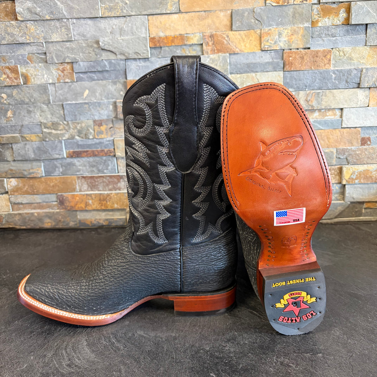 Los Altos 16651021218 Dark Gray Shark Wide Square Toe Size 10EE