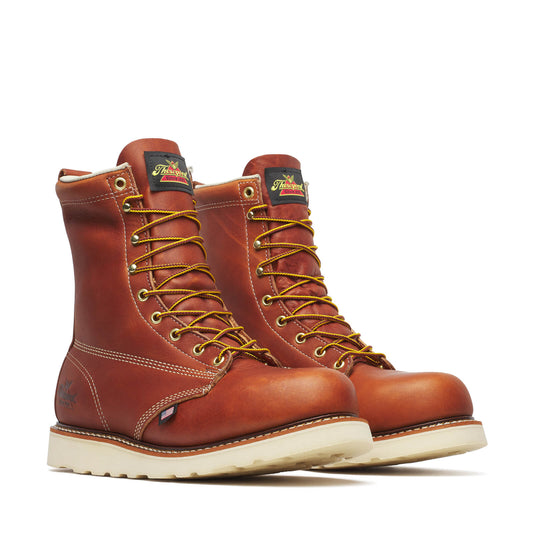 Thorogood 804-4364 8'' Tobacco Steel Toe Plain Toe
