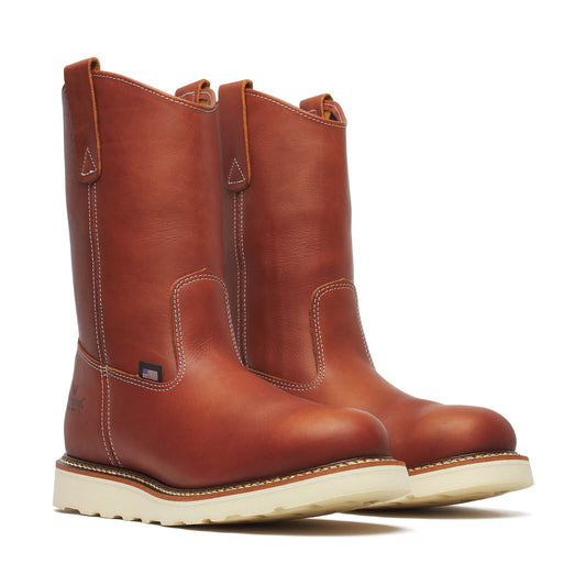 Thorogood 814-4208 - 11″ Tobacco Wellington Pull On Wedge Sole Boot