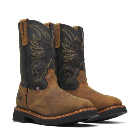 Thorogood 814-4330 11'' Black/Crazy Horse Waterproof Pull On Boot