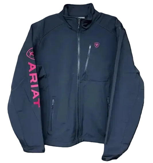 Ariat 10050546 Logo 2.0 Softshell Jacket Black / Pink