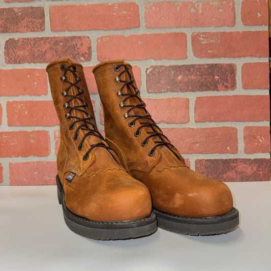 Justin 795 CARGO STEEL TOE 8"  DOUBLE COMFORT® SYSTEM BARK