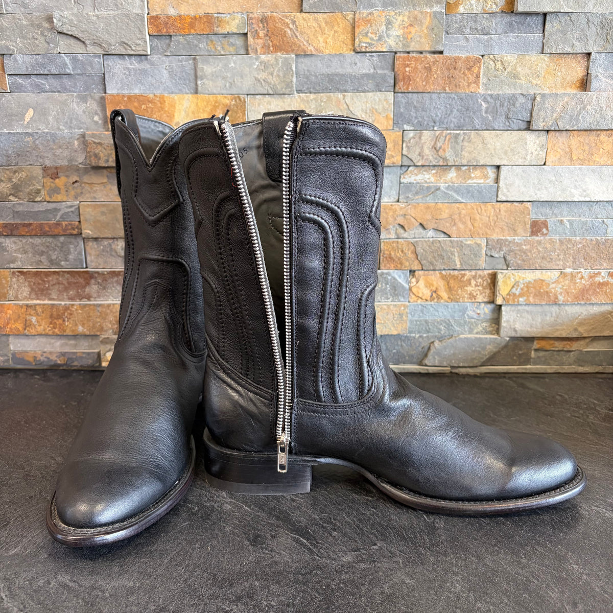 Los Altos 8164891432-9EE Black Zipper Roper Size 9EE