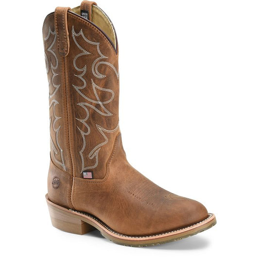 Double H DH1552 Dylan 12" Domestic R-Toe ICE™ Work Western Gel ICE