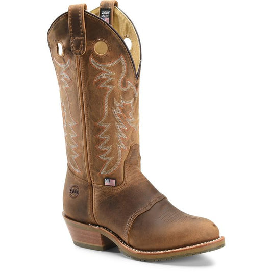 Double H DH5159 Daniela 12" Brown Pull On Round Toe ICE