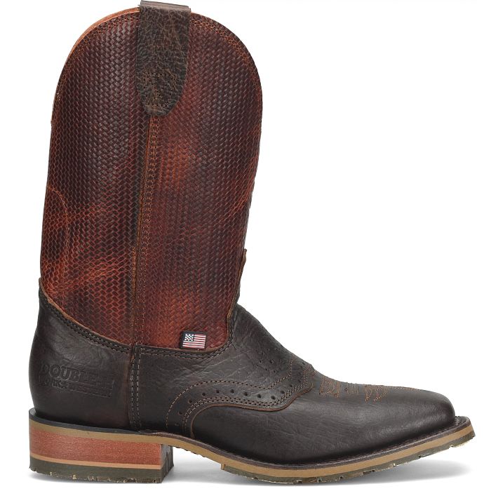 Double H DH4654 Baler Brown Distressed Bison