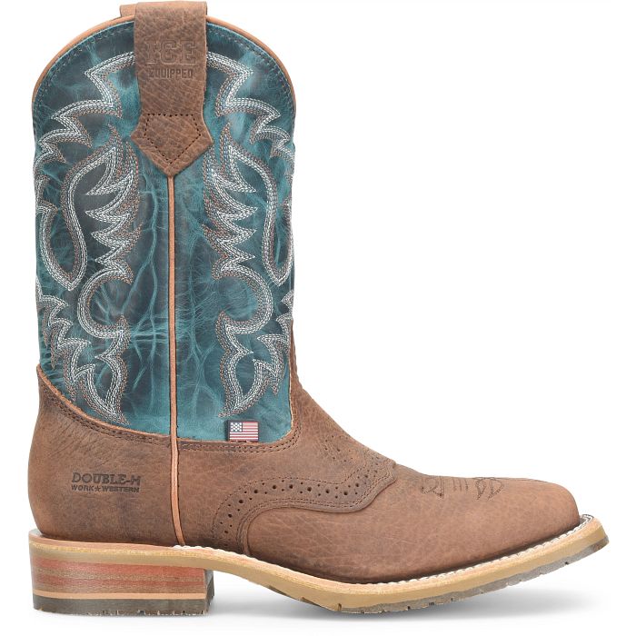 Double H DH4672 Hudson Blue Top 11'' I.C.E Saddle Vamp