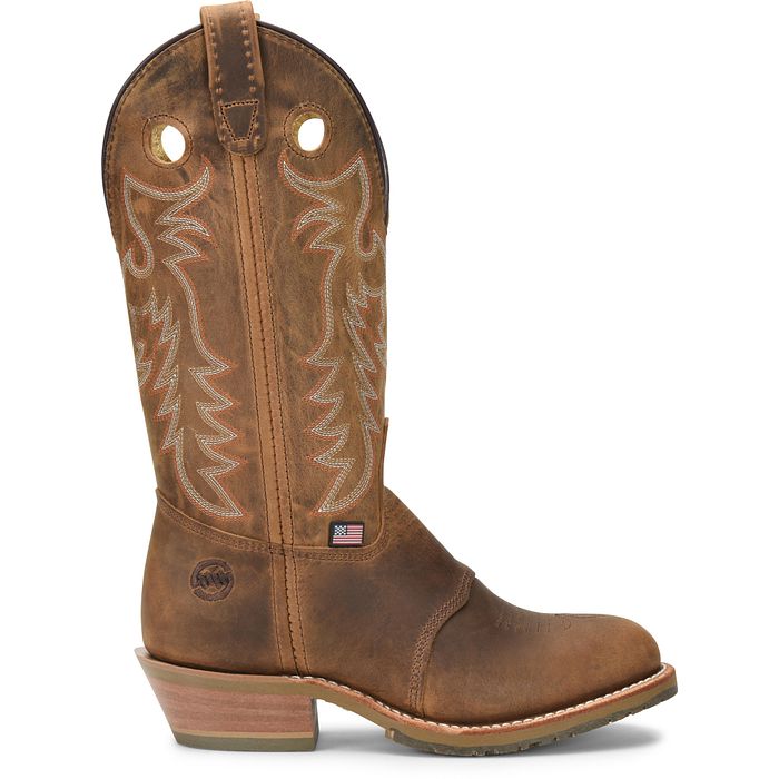 Double H DH5159 Daniela 12" Brown Pull On Round Toe ICE