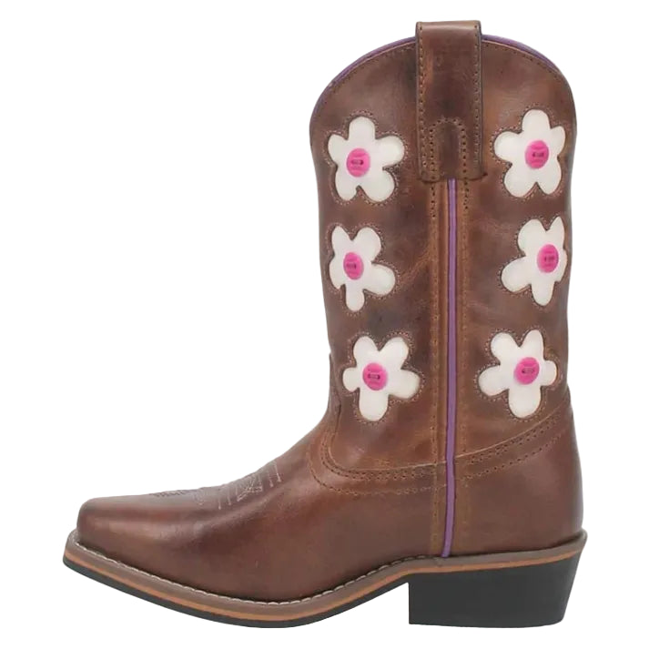 Dan Post DPC3903 Giselle Brown Flower Kids Boot