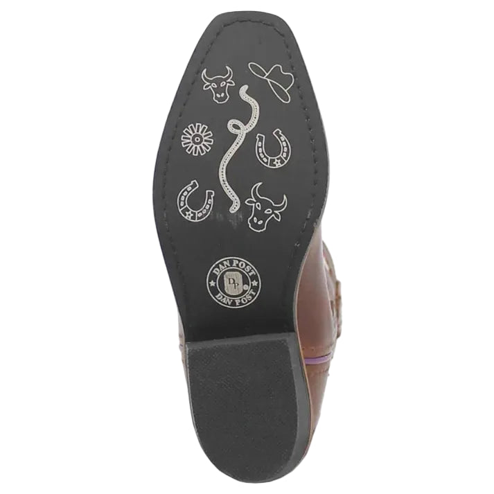 Dan Post DPC3903 Giselle Brown Flower Kids Boot