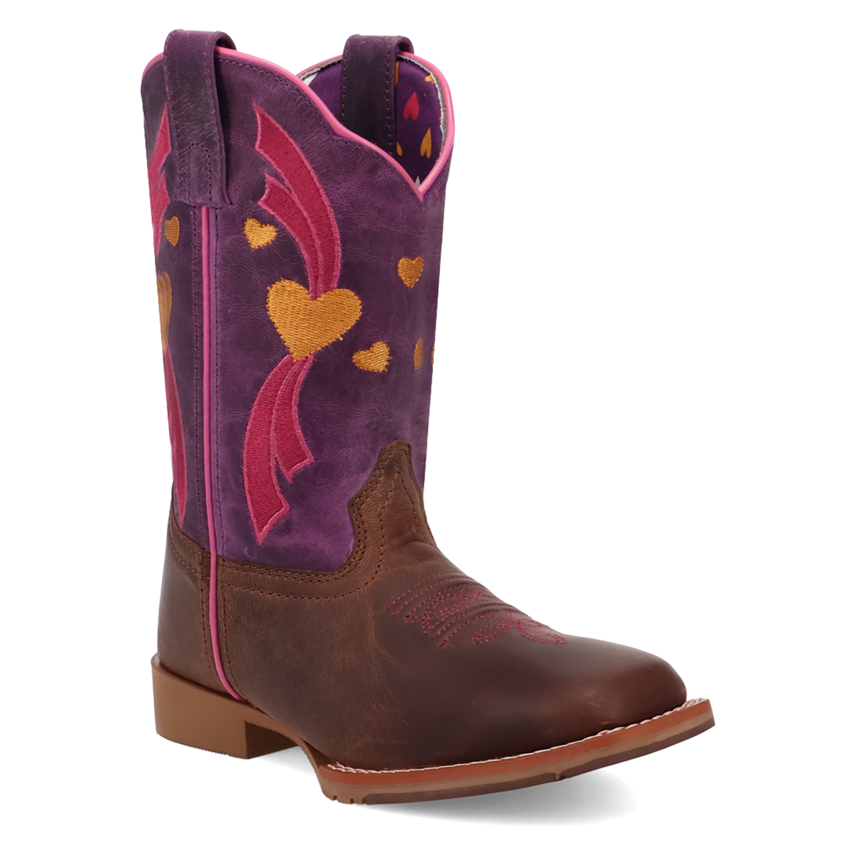 Dan Post DPC4023 Tan Purple Lottie Kids Boot
