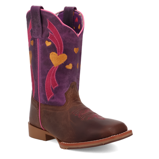 Dan Post DPC4023 Tan Purple Lottie Kids Boot