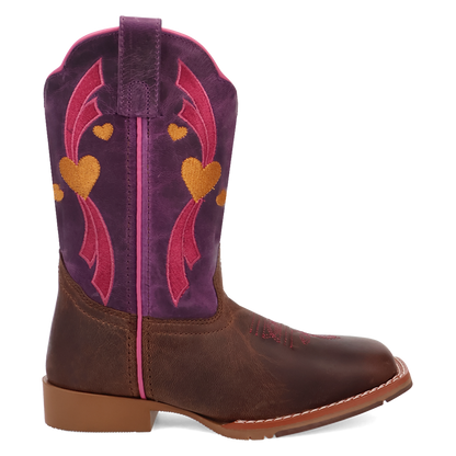 Dan Post DPC4023 Tan Purple Lottie Kids Boot