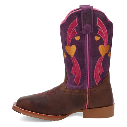 Dan Post DPC4023 Tan Purple Lottie Kids Boot