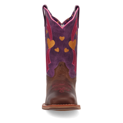 Dan Post DPC4023 Tan Purple Lottie Kids Boot