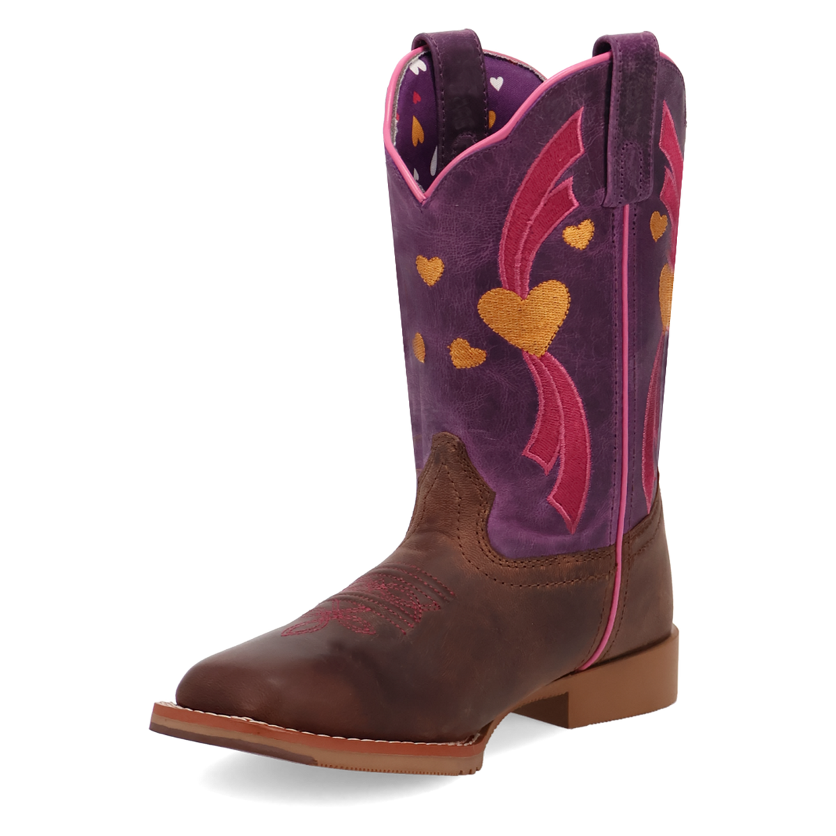 Dan Post DPC4023 Tan Purple Lottie Kids Boot