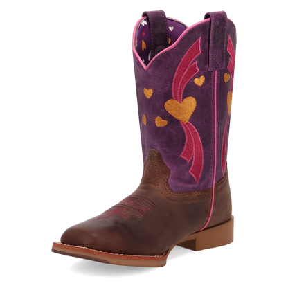 Dan Post DPC4023 Tan Purple Lottie Kids Boot