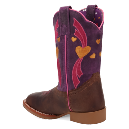 Dan Post DPC4023 Tan Purple Lottie Kids Boot