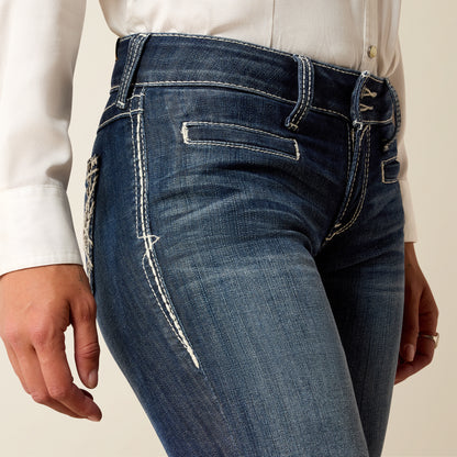ARIAT 10025302 Trouser Mid Rise Stretch Entwined Wide Leg Jean