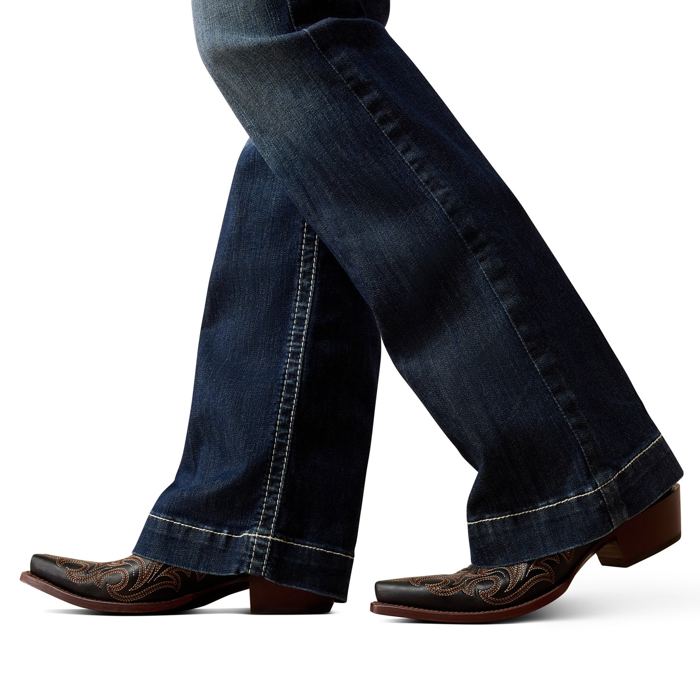 ARIAT 10025302 Trouser Mid Rise Stretch Entwined Wide Leg Jean