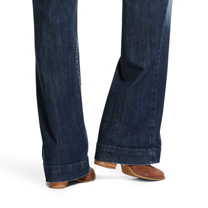 ARIAT 10025302 Trouser Mid Rise Stretch Entwined Wide Leg Jean