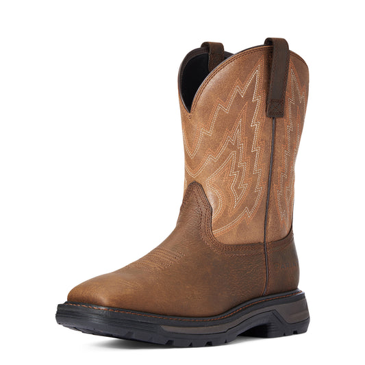 Ariat 10033963 Men's Big Rig Wide Square Toe Work Boot Rye brown