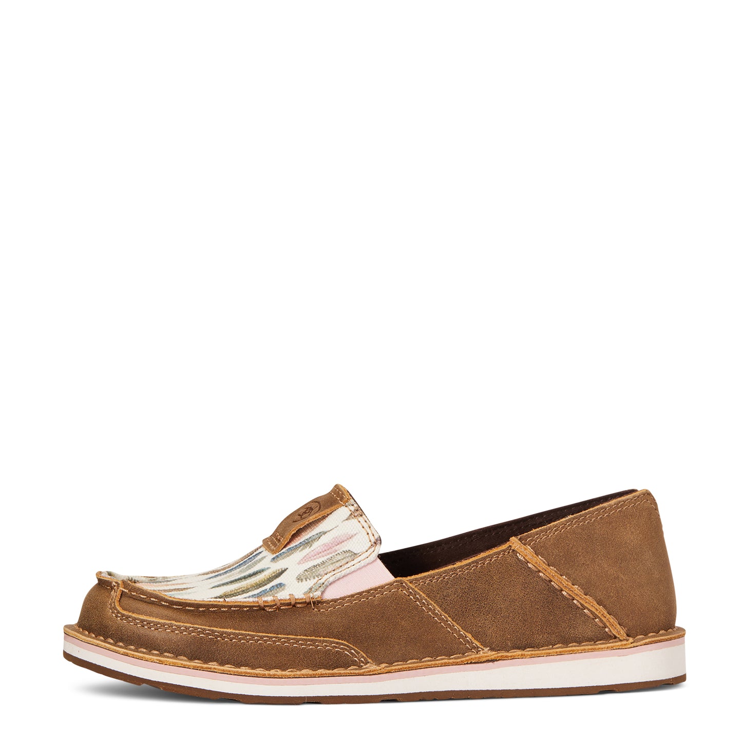 Ariat 10033933 WMS CRUISER BROWN BOMBER/WATERCOLOR FEATHER