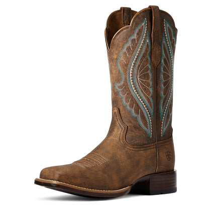Ariat 10034163 PrimeTime Western Boot Tack Room Brown